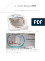 Auto teste Lavadora Electrolux LTE06