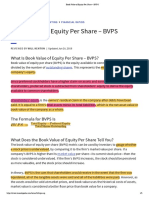 Book Value of Equity Per Share - BVPS - Investopedia
