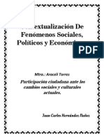 Contextualización de Fenómenos Sociales, Políticos y Económicos