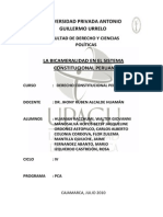 BICAMERALIDAD EN EL SISTEMA CONSTITUCIONAL PERUANO