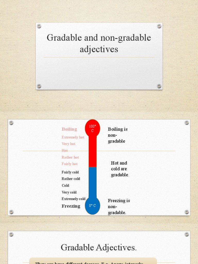 Gradeable Vs Non Gradable Adjectives – OYPZ
