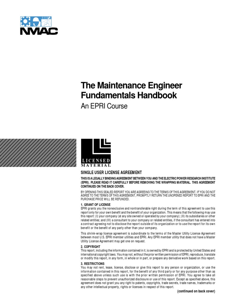 EPRI FMAC Maint Eng Fundamentals Handbook PDF Fracture Fracture