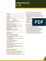 Lista de Comprobación Site Survey TX