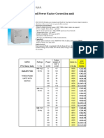 Fixed Power Factor Correction Unit: General Characteristics