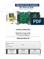 GRADE 11 Learning Module 2 Semester Midterms: General Mathematics