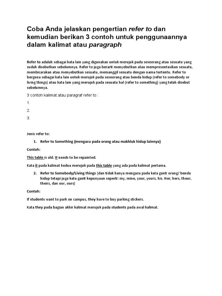Pengertian dan Contoh 