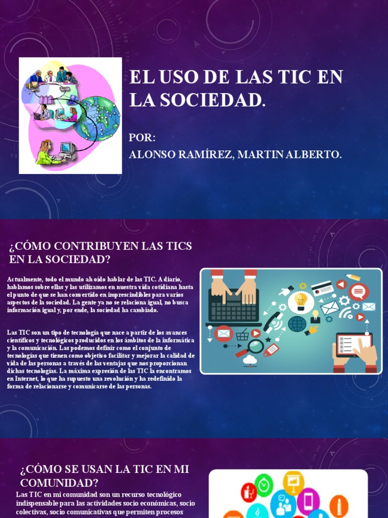 EL Uso de Las Tic en La Sociedad | Descargar gratis PDF | Tecnología de ...