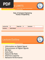 Data Rate Limits: Dept. of Computer Engineering Faculty of Engineering