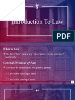 Introduction To Law