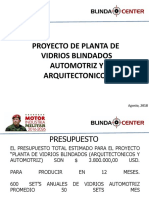 Proyecto Planta de Vidrios Blindados Ago 2018