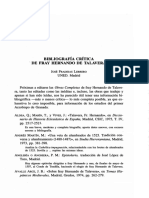 Bibliografia Critica de Fray Hernando de Talavera 924773
