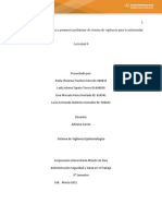 Definición de la problemática y propuesta preliminar de sistema de vigilancia epidemiológica para factores de riesgo en carnicería