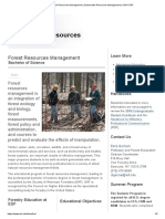 Forest Resources Management - Sustainable Resources Management - SUNY ESF