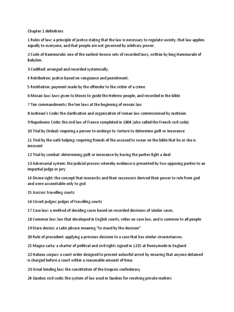 Chapt 1 Definitions | PDF