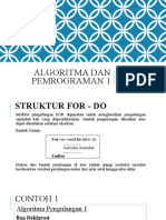 Struktur Dasar Perulangan (For..Do)