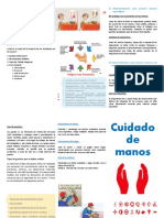 Triptico Cuidado de Manos