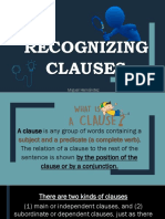 Recognizing Clauses: Miguel Hernández