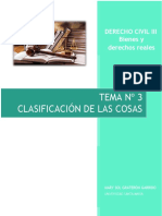 Dcivil Iii Tema #3 Clasificación Jurídica de Las Cosas