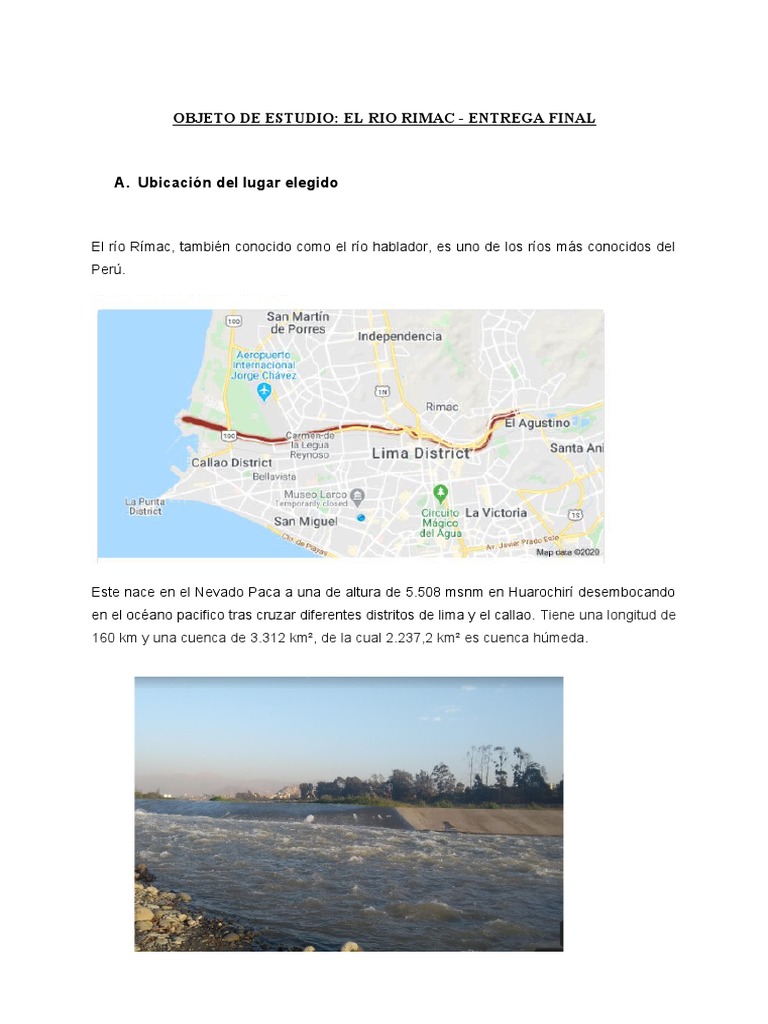 Estudio Del Rio Rimac | Descargar gratis PDF | Entorno natural | Naturaleza