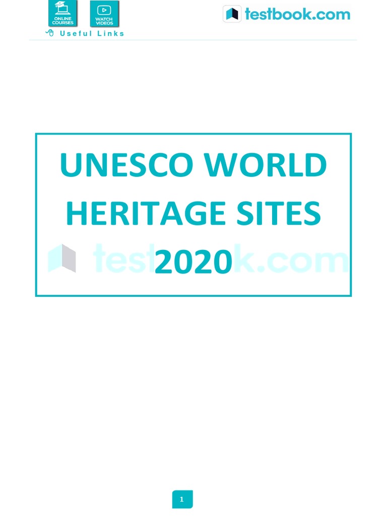 UNESCO WORLD HERITAGE SITE CHECKLIST intelligence overview
