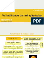 Variabilidade Da Radiação Solar -Arinda