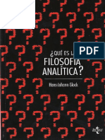 F.glock Que Es La Filosofia Analitica