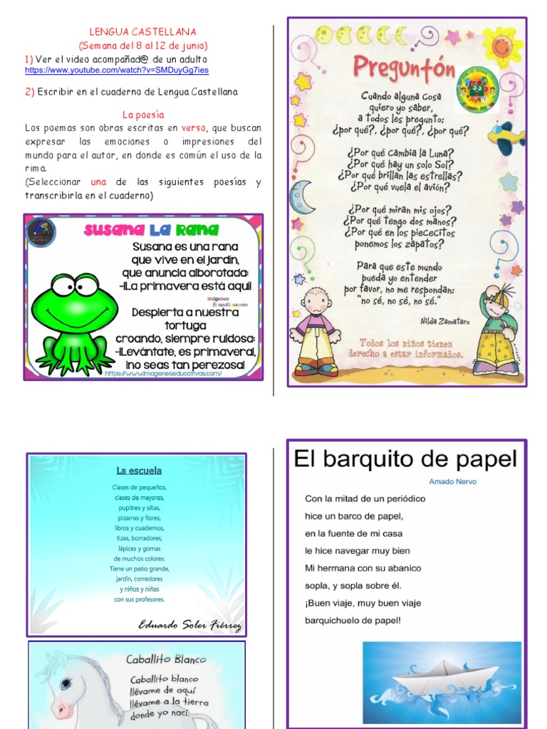 8-A Poesia | PDF | Artes del Lenguaje y Comunicación | Estudios de ...