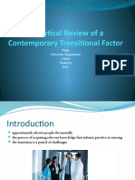 Analytical Review of A Contemporary Transitional Factor