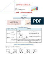 Unit 8. Time Series Analysis: Theory