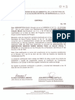 Certificado DM Barranquilla