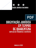 Orientação Jurídica em Tempos de Quarentena - Cartilha de Perguntas e Respostas PDF