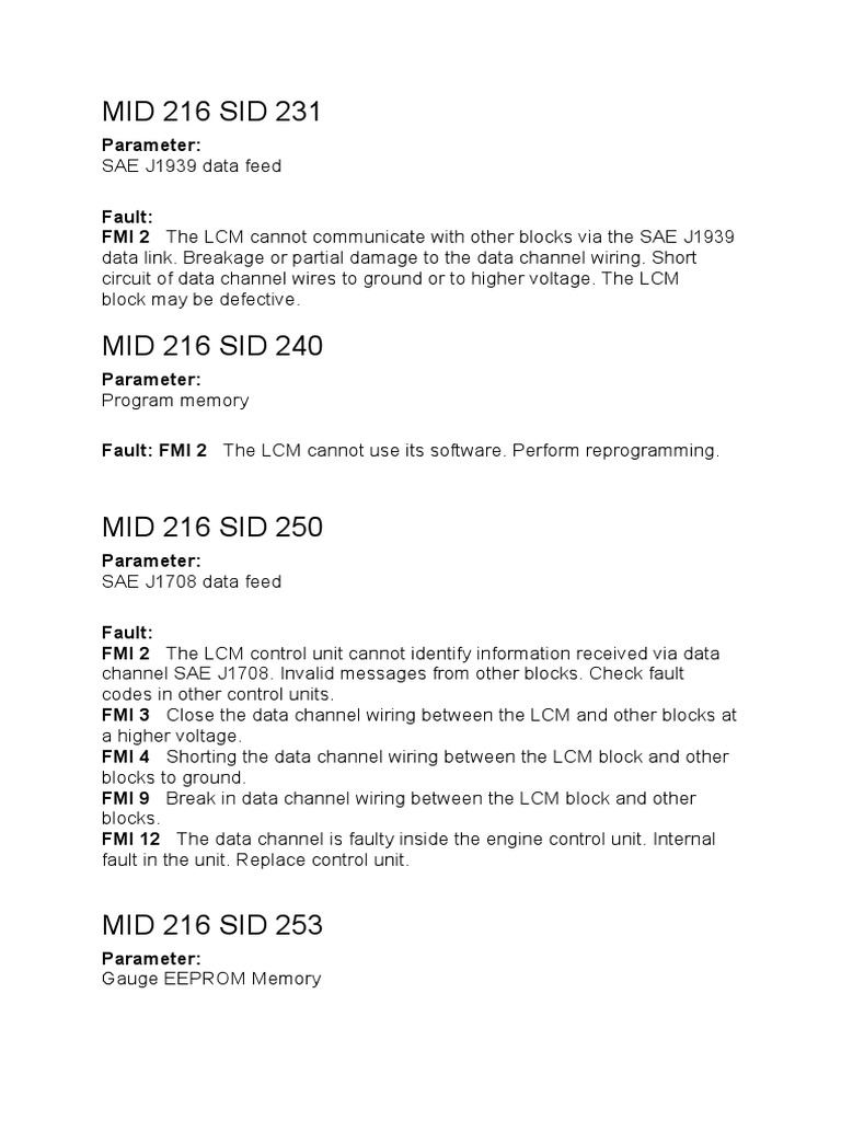 Mid 216 | PDF | Switch | Fuse (Electrical)