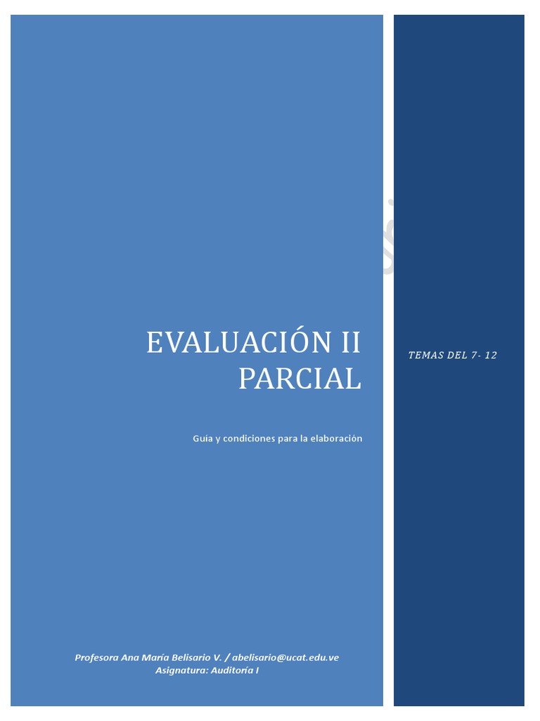 II Parcial Modelo de Auditoria | Descargar gratis PDF | Auditoría ...