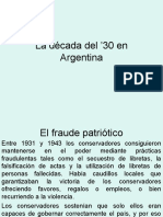 La Década Del '30 en Argentina