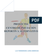 Proyecto Centro de Iniciciacion Deportiva Alternativo