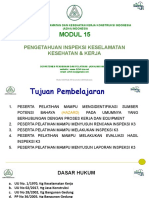 Modul 15. Pengetahuan Inspeksi K3