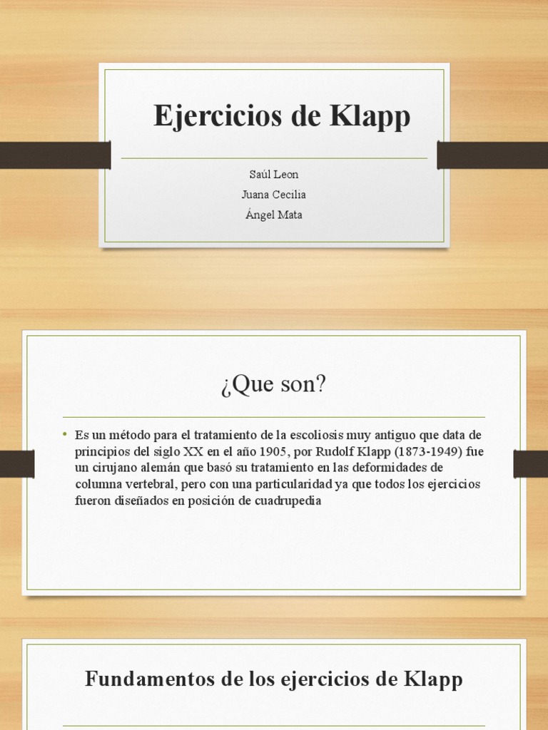 Ejercicios de Klapp para Escoliosis | PDF | Escoliosis | Bipedalismo
