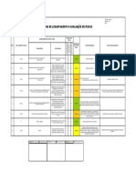 Planilha de Levantamento e Avaliação de Riscos