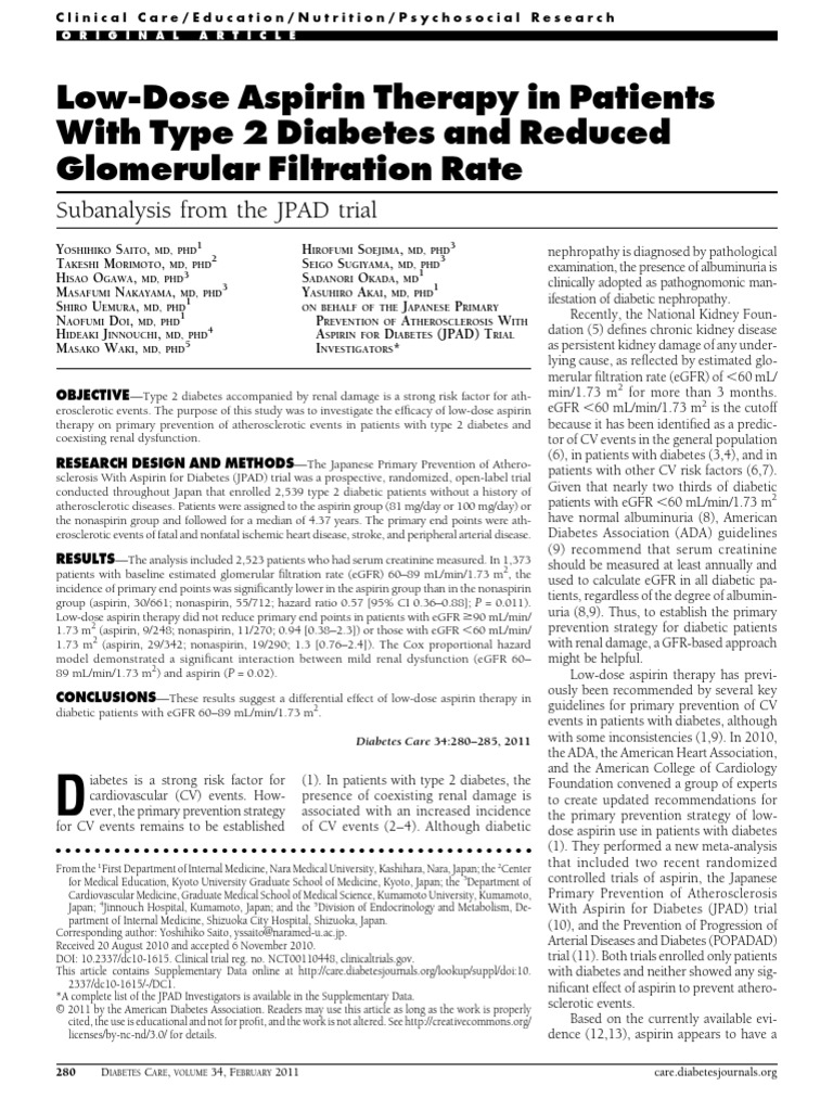 Ini Semua Juga PDF Aspirin Blood Pressure