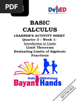 G11 - Q3 - LAS - Week1 - L1.2-1.3 - Basic Calculus