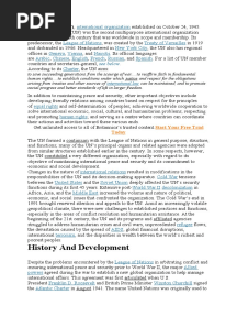 History and Development: United Nations (UN)