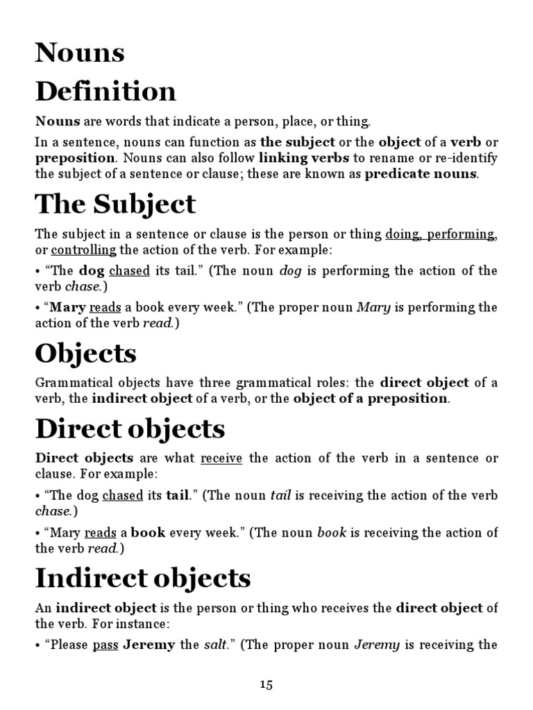 Intermediate C Noun and Noun Phrase | PDF | Verb | Noun