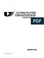 Cutting Plotter FC8600-60/75/100/130/160: Service Manual