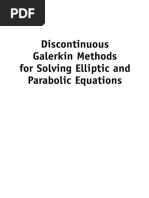 Discontinuous Galerkin Methods For Solving Elliptic and Parabolic Equations