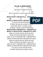 Canto de La Renovación Carismatica