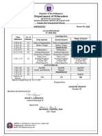 FINAL Class Program New Normal GRADE ONE