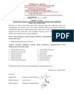 Berita Acara Penetapan Ketum Dan Formatur