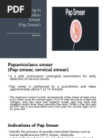 Pap Smear Procedure Guide | PDF | Cervical Cancer | Gynaecology
