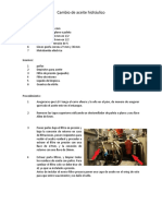 Cambio de aceite hidráulico en LGV: 12 pasos para un mantenimiento efectivo