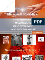Microsoft Robotics: Ryan Fernandes Pranoti Barge Kaustubh Gage Vaikunth Bhandare